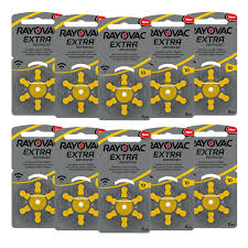 Yellow (Size 10) Rayovac Extra Batteries 